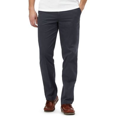 Maine New England Big and tall dark blue tailored fit chinos
